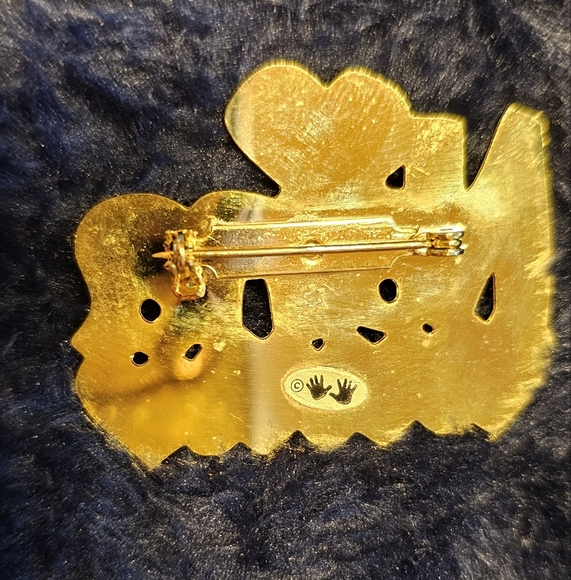 Cute Nana We Love You Colorful Gold Toned Brooch Pin - Picture 3 of 3